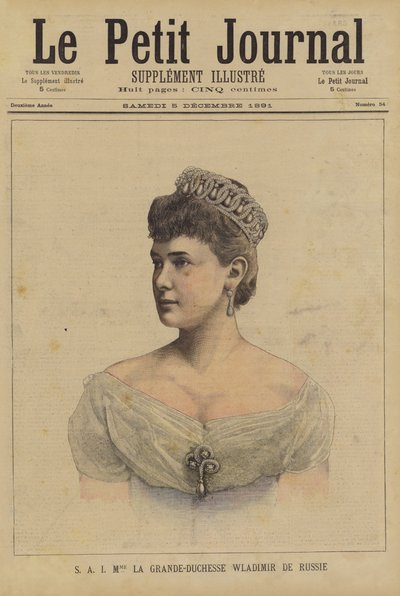 Grand Duchess Vladimir of Russia by French School